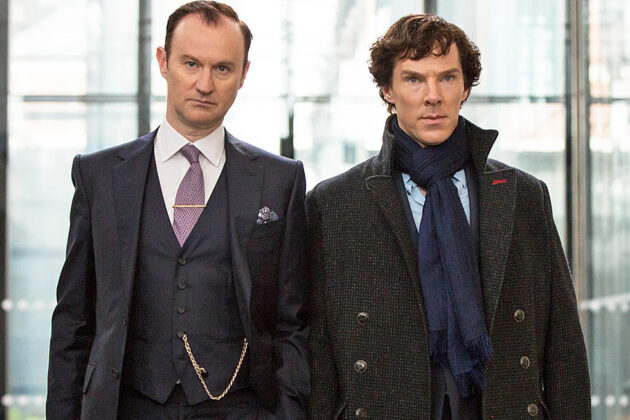 photo, Mark Gatiss, Benedict Cumberbatch