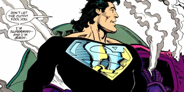 Superman, costume noir des comics