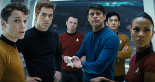 Star Trek : photo, Zoe Saldana, Anton Yelchin, Chris Pine, Karl Urban