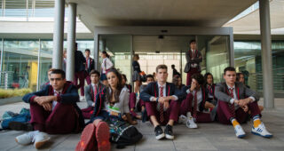 Élite : photo, Claudia Salas, Arón Piper, Omar Ayuso, Miguel Bernardeau
