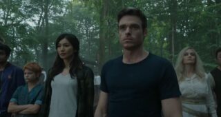 Eternals : Photo Kumail Nanjiani, Lia McHugh, Gemma Chan, Richard Madden, Angelina Jolie, Ma Dong-Seok