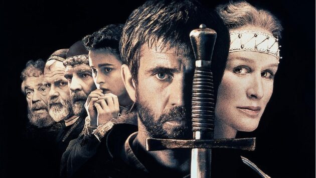 photo, Mel Gibson, Glenn Close, Alan Bates