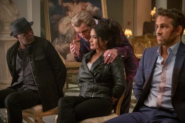 Photo Ryan Reynolds, Samuel L. Jackson, Salma Hayek, Antonio Banderas