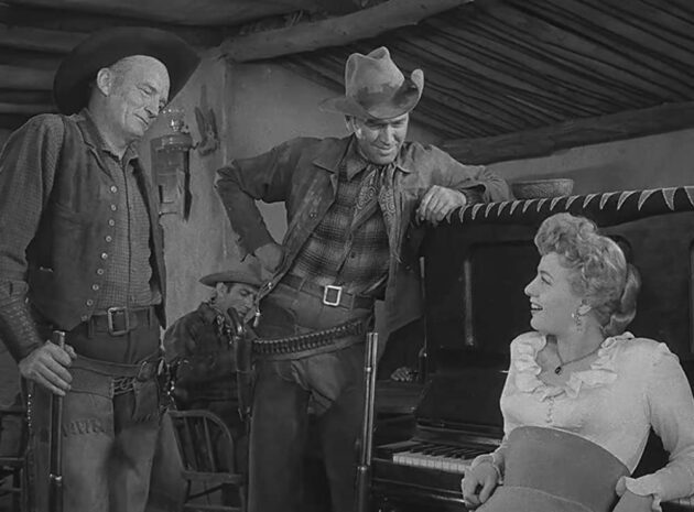photo, James Stewart, Shelley Winters, Millard Mitchell