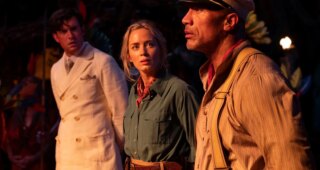 Jungle Cruise : Photo Jack Whitehall, Emily Blunt, Dwayne Johnson