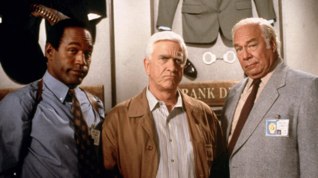 photo, O.J. Simpson, Leslie Nielsen, George Kennedy