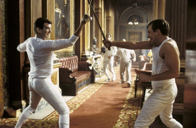 Photo, Toby Stephens, Pierce Brosnan