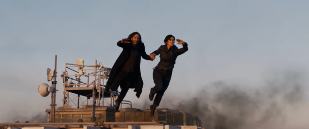 photo, Keanu Reeves, Carrie-Anne Moss