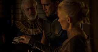 Foundation : Photo Terrence Mann, Lee Pace, Laura Birn