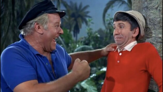 Photo, Bob Denver, Alan Hale Jr.