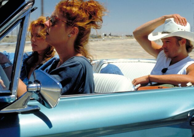 photo, Geena Davis, Susan Sarandon, Brad Pitt