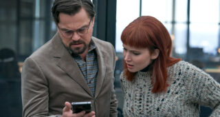 Don't Look Up : Photo Leonardo DiCaprio, Jennifer Lawrence