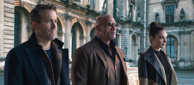 photo, Gal Gadot, Dwayne Johnson, Ryan Reynolds