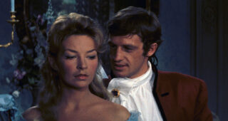 Cartouche : photo, Odile Versois, Jean-Paul Belmondo