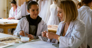 Haute couture : photo, Lyna Khoudri, Pascale Arbillot