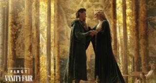 Le Seigneur des anneaux : Les Anneaux de Pouvoir : Photo Robert Aramayo, Morfydd Clark