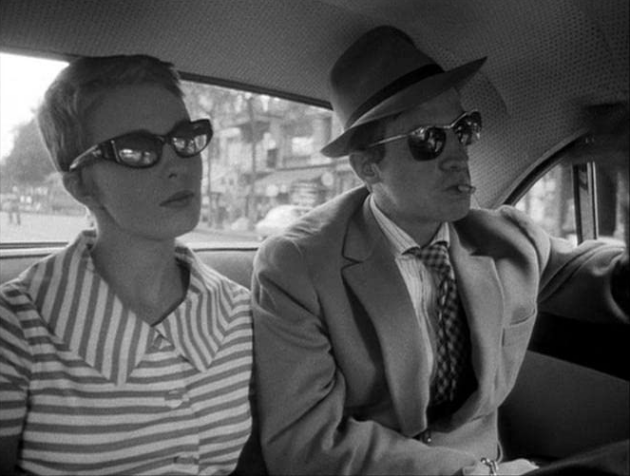 À bout de souffle : Jean Seberg, Jean-Paul Belmondo