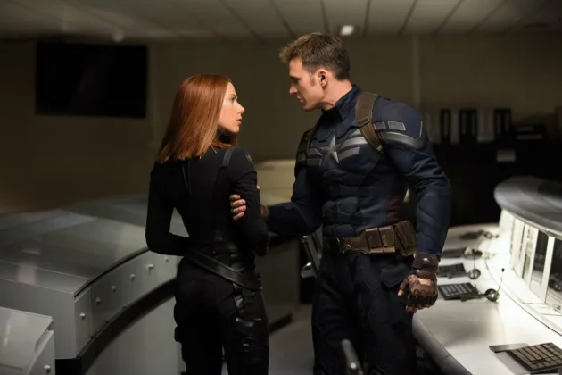 Captain America : Civil War : Photo Scarlett Johansson, Chris Evans