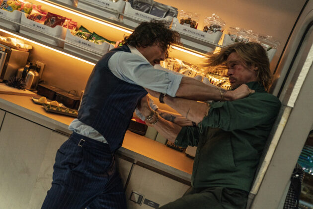 Bullet Train : photo Aaron Taylor-Johnson, Brad Pitt