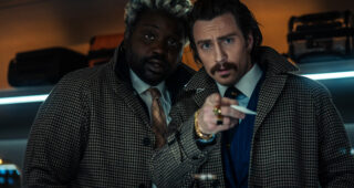 Bullet Train : photo Brian Tyree Henry, Aaron Taylor-Johnson