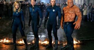 Les 4 Fantastiques : photo Jessica Alba, Ioan Gruffudd, Chris Evans, Michael Chiklis