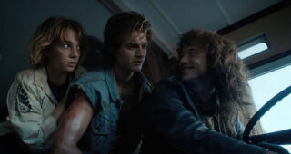 Stranger Things : photo, Joe Keery, Maya Hawke, Joseph Quinn