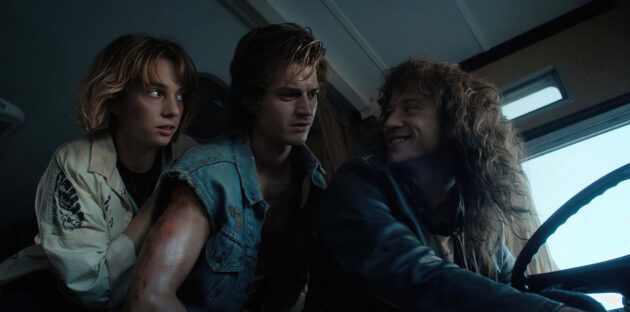 Stranger Things : photo, Joe Keery, Maya Hawke, Joseph Quinn