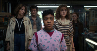 Stranger Things : photo, Maya Hawke, Joe Keery, Priah Ferguson, Natalia Dyer, Sadie Sink