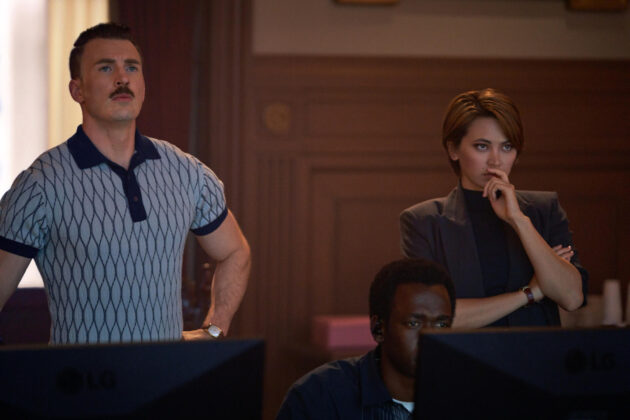 The Gray Man : photo Chris Evans, Jessica Henwick