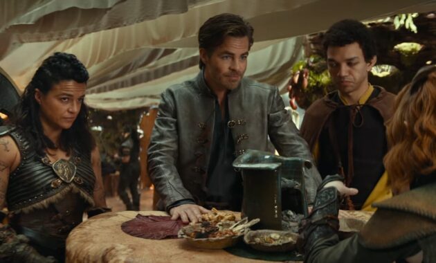 Donjons & Dragons: L'Honneur des voleurs : photo Michelle Rodriguez, Chris Pine, Justice Smith