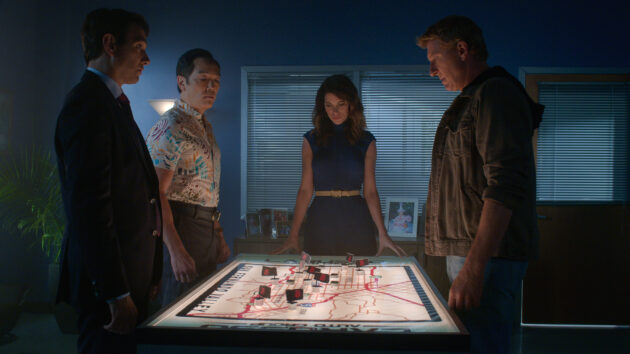 Cobra Kai : photo, Ralph Macchio, William Zabka, Courtney Henggeler, Yuji Okumoto