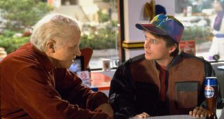 Retour vers le futur II : photo, Christopher Lloyd (II), Christopher Lloyd (II), Christopher Lloyd, Michael J. Fox
