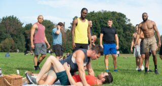 Bros : photo, Luke MacFarlane, Billy Eichner