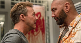 Glass Onion : une histoire à couteaux tirés : photo, Edward Norton, Dave Bautista