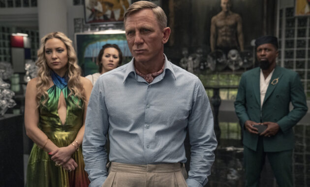 Glass Onion : une histoire à couteaux tirés : photo, Kate Hudson, Jessica Henwick, Daniel Craig, Leslie Odom Jr.
