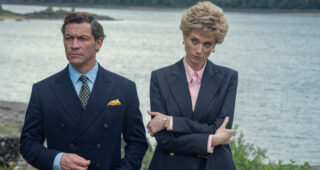The Crown : Photo Dominic West, Elizabeth Debicki