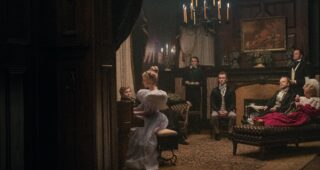 The Pale Blue Eye : photo, Gillian Anderson, Harry Lawtey, Harry Melling, Lucy Boynton, Toby Jones