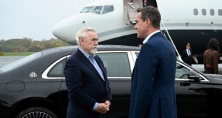 Succession : Photo Brian Cox, Matthew MacFadyen