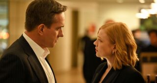 Succession : Photo Matthew MacFadyen, Sarah Snook