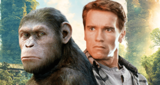 La Planète des singes : avec Schwarzenegger : la version qu'on ne verra jamais