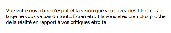 commentaire ecran etroit édito