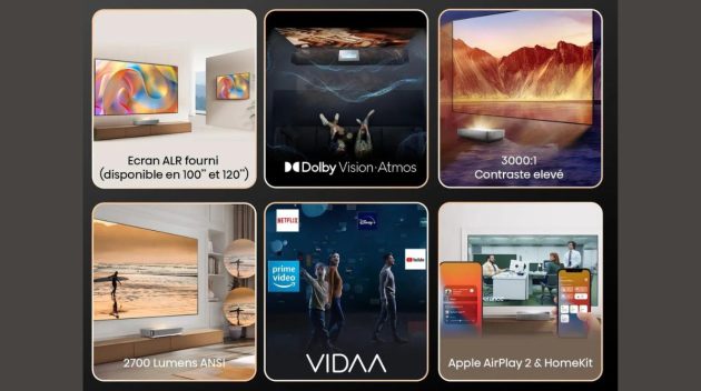 points forts du vidéoprojecteur Hisense 120-L5HA