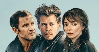 Tom Hardy, Austin Butler et Jodie Comer dans The Bikeriders