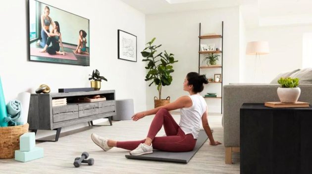 barre de son JBL Bar 300 pour faire du sport depuis chez soi