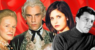 Glenn Close, John Malkovich, Sarah Michelle Gellar et Gérard Philipe, dans leurs adaptations respectives des Liaisons Dangereuses.
