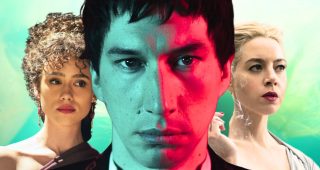 Nathalie Emmanuel, Adam Driver et Aubrey Plaza dans Megalopolis