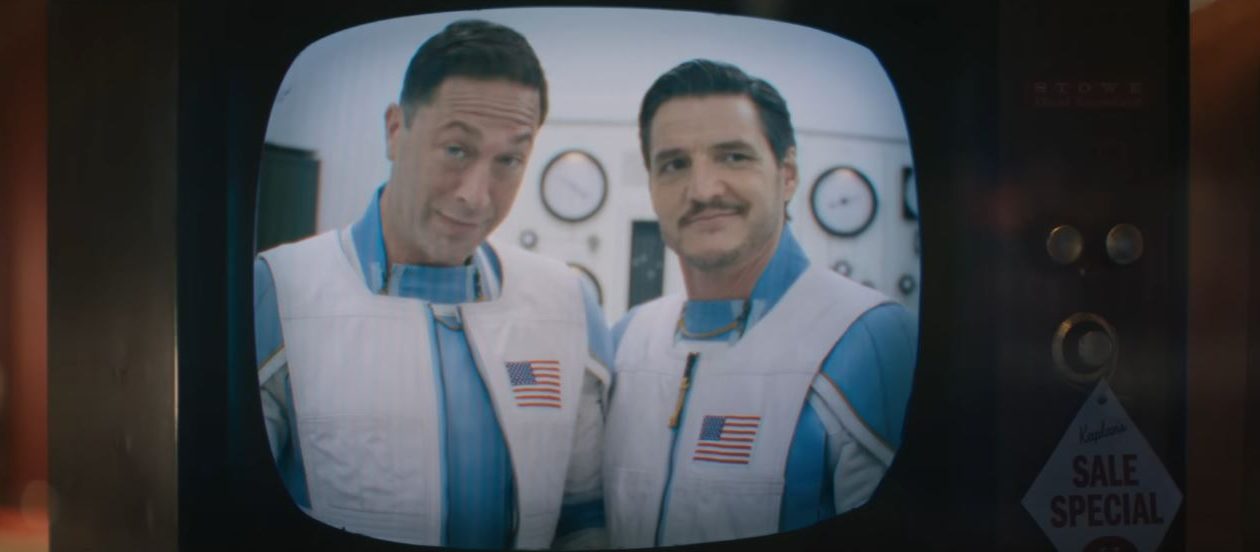 Ebon Moss-Bachrach et Pedro Pascal dans Les 4 Fantastiques : First Steps