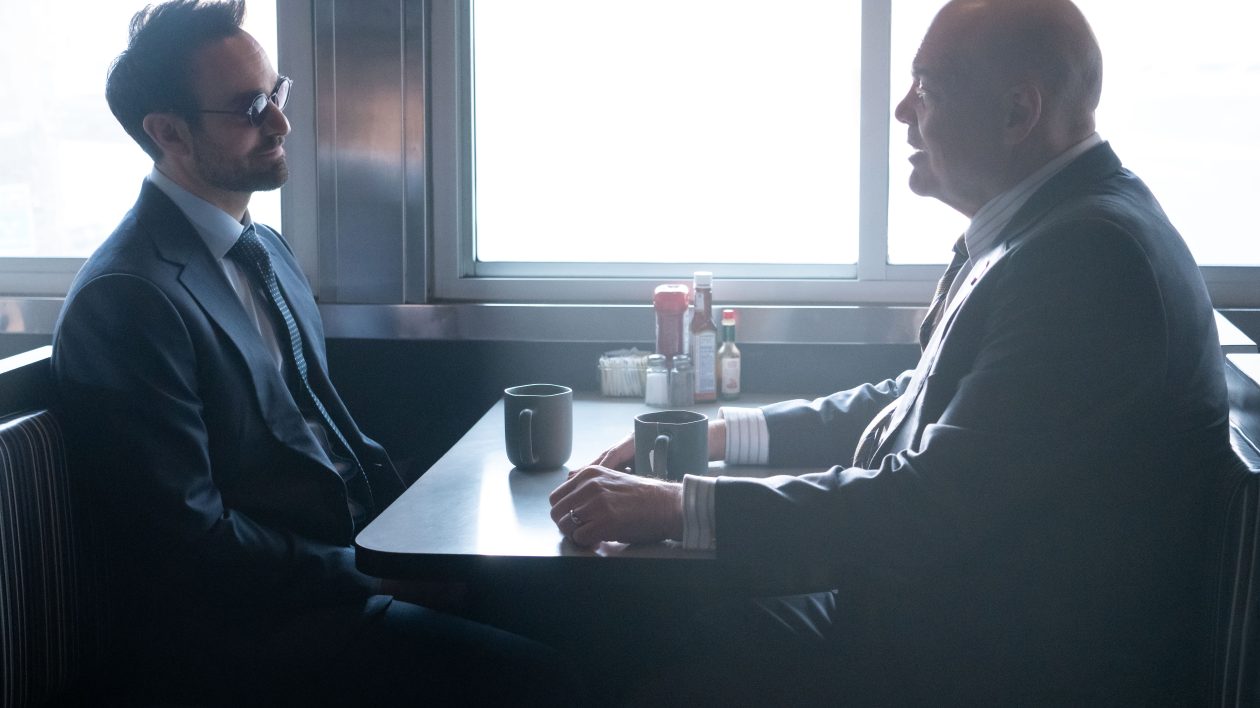 Charlie Cox et Vincent D'Onofrio dans Daredevil : Born Again