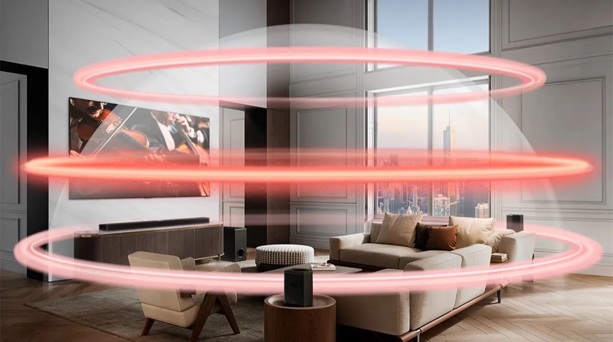 audio spatial avec les enceintes LG S95TR