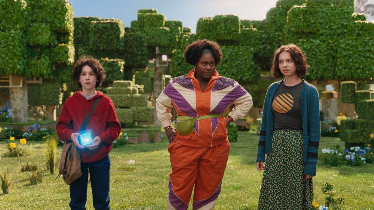 Photo Sebastian Eugene Hansen, Danielle Brooks, Emma Myers Minecraft, le film